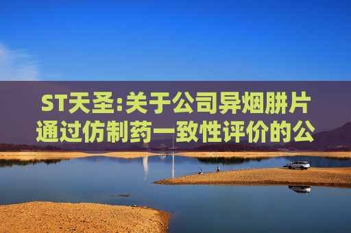 ST天圣:关于公司异烟肼片通过仿制药一致性评价的公告