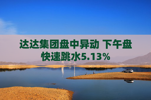 达达集团盘中异动 下午盘快速跳水5.13%