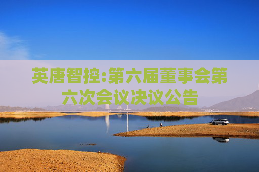 英唐智控:第六届董事会第六次会议决议公告