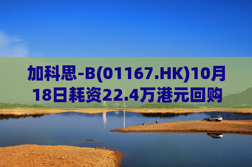加科思-B(01167.HK)10月18日耗资22.4万港元回购11.97万股
