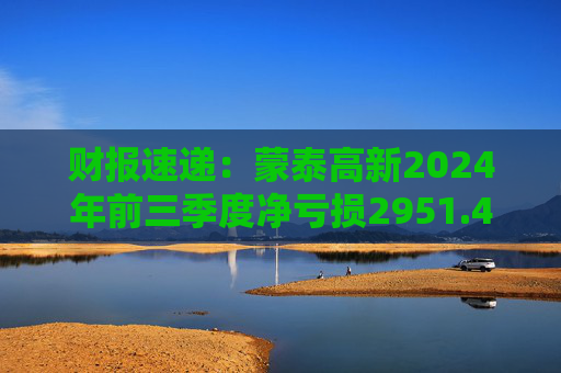 财报速递：蒙泰高新2024年前三季度净亏损2951.47万元