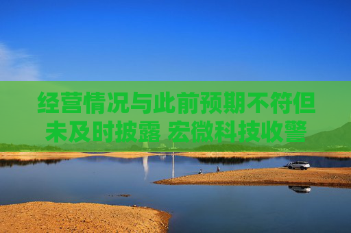 经营情况与此前预期不符但未及时披露 宏微科技收警示函