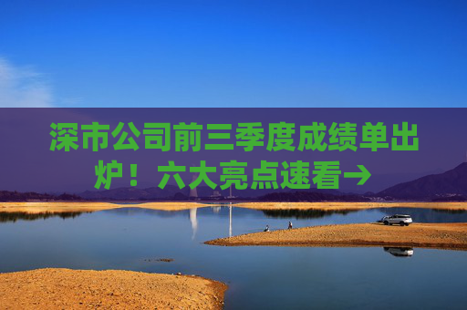 深市公司前三季度成绩单出炉！六大亮点速看→