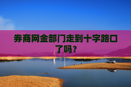 券商网金部门走到十字路口了吗？