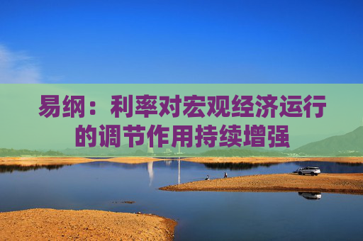 易纲：利率对宏观经济运行的调节作用持续增强