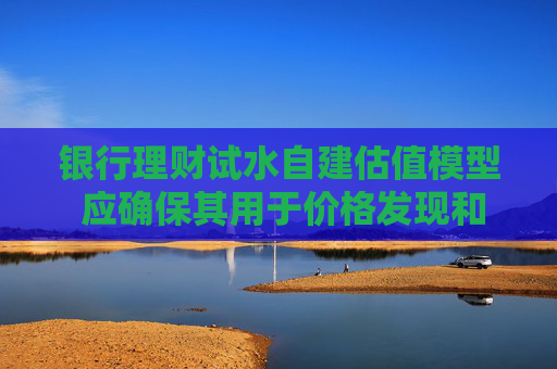 银行理财试水自建估值模型 应确保其用于价格发现和风险防范