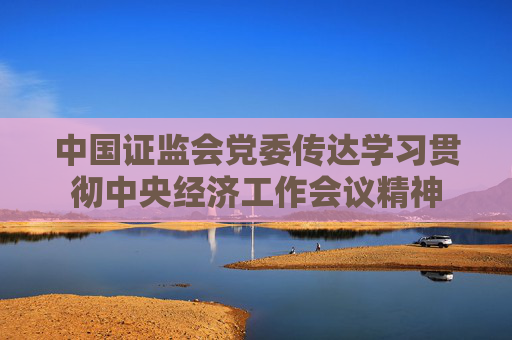 中国证监会党委传达学习贯彻中央经济工作会议精神