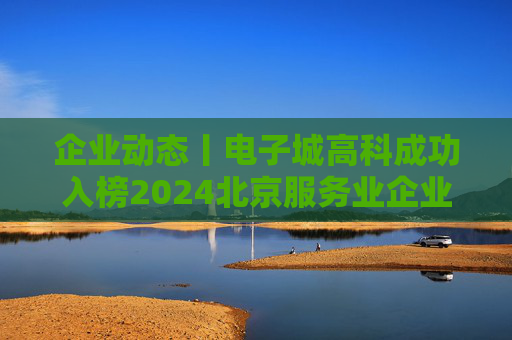 企业动态丨电子城高科成功入榜2024北京服务业企业百强