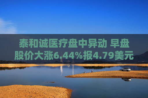 泰和诚医疗盘中异动 早盘股价大涨6.44%报4.79美元