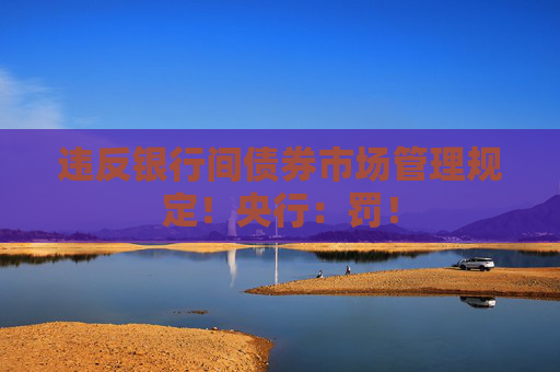 违反银行间债券市场管理规定！央行：罚！