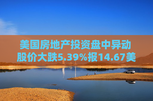 美国房地产投资盘中异动 股价大跌5.39%报14.67美元