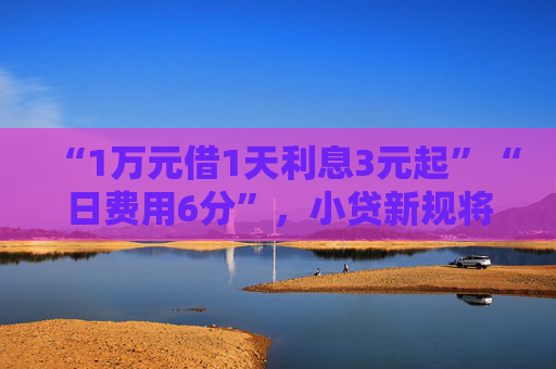 “1万元借1天利息3元起”“日费用6分”，小贷新规将影响贷款产品利率展示