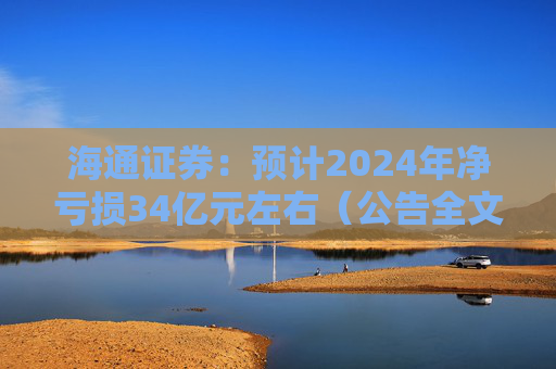 海通证券：预计2024年净亏损34亿元左右（公告全文）