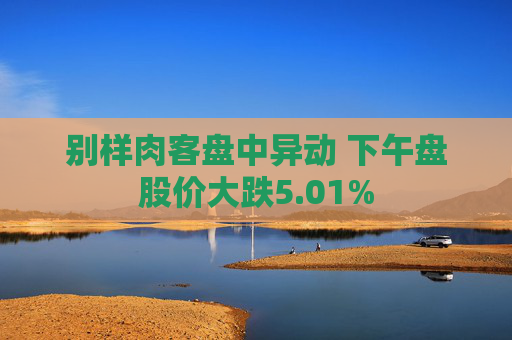 别样肉客盘中异动 下午盘股价大跌5.01%