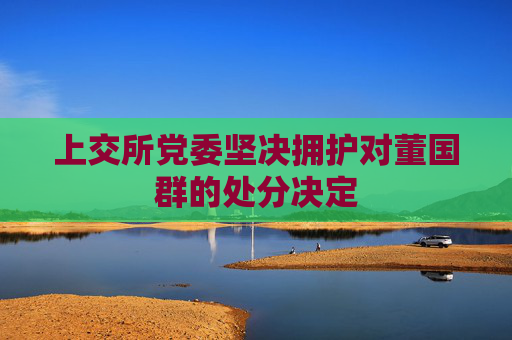 上交所党委坚决拥护对董国群的处分决定