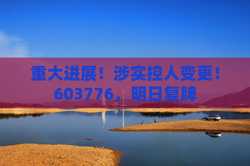 重大进展！涉实控人变更！603776，明日复牌