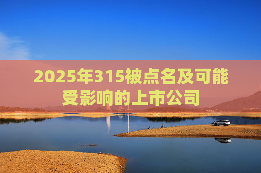 2025年315被点名及可能受影响的上市公司