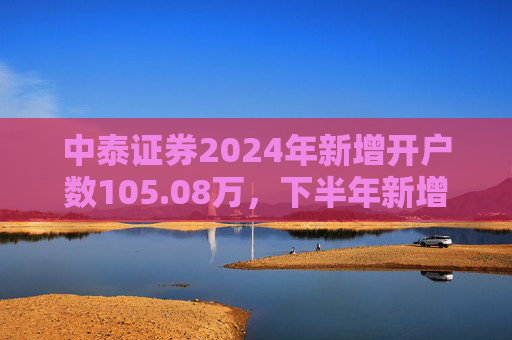 中泰证券2024年新增开户数105.08万，下半年新增开户43.1万环比降幅超30%