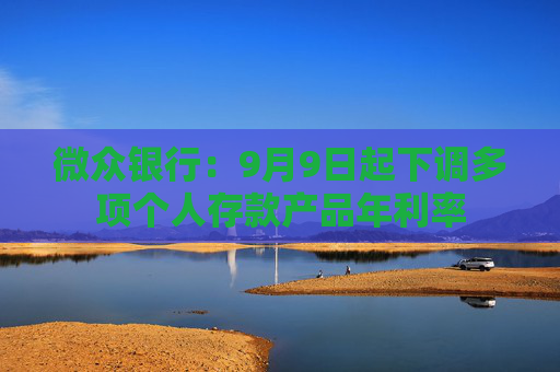 微众银行：9月9日起下调多项个人存款产品年利率
