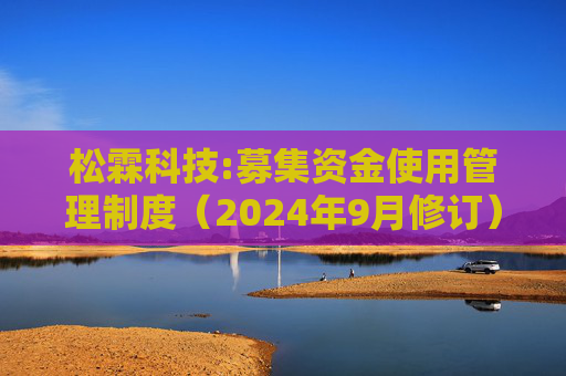 松霖科技:募集资金使用管理制度（2024年9月修订）