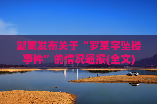 湖南发布关于“罗某宇坠楼事件”的情况通报(全文)
