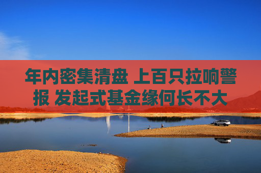 年内密集清盘 上百只拉响警报 发起式基金缘何长不大？