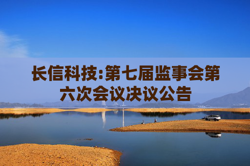 长信科技:第七届监事会第六次会议决议公告