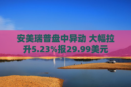安美瑞普盘中异动 大幅拉升5.23%报29.99美元