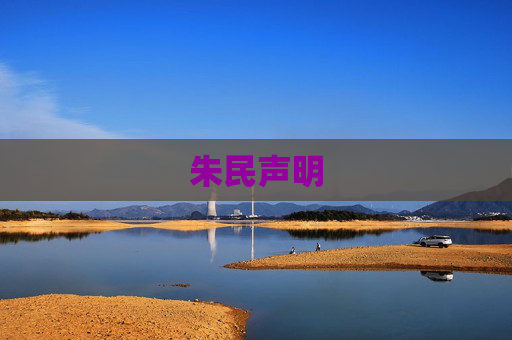 朱民声明