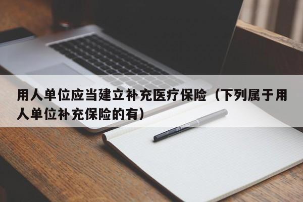 用人单位应当建立补充医疗保险（下列属于用人单位补充保险的有）